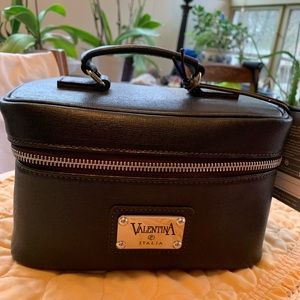 New Valentina Cosmetic Zippered case-Dobb kit Chocolate Brown lined